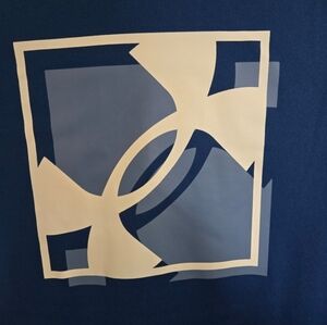 Under Armour Youth L Blue Long Sleeve Tee W UA Logo On Chest EUC